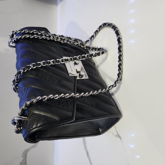 💥💥💥Michael Kors Rose Medium Flap Shoulder Bag Vegan Authenicated - Picture 1 of 10